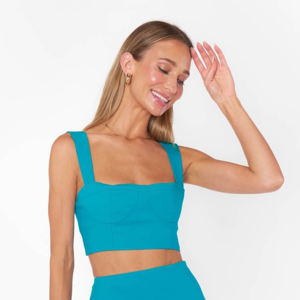 NWT Show me your MuMu Sally Crop Top in Teal